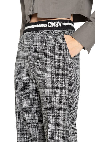 871 black/white glencheck;5