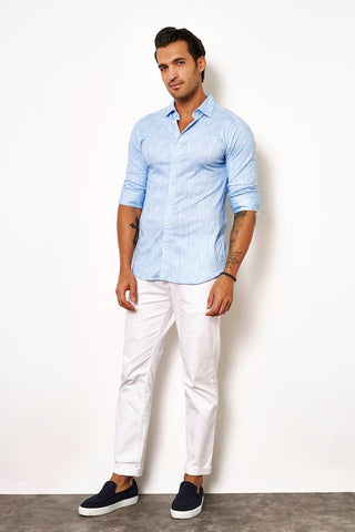 515 solid linen light blue;4