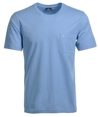 Ragman / He.T-Shirt / round neck T-shirt soft knit