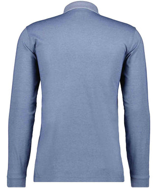 Ragman / He.Polo / Polo zip soft knit LS