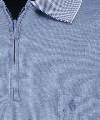 Ragman / He.Polo / Polo zip soft knit LS