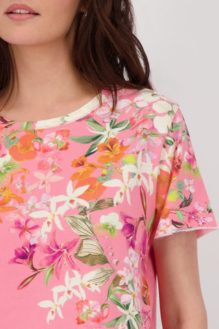 446 coral pink gemustert;10