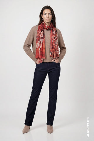 265 autumn red gemustert;5