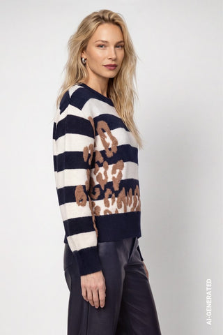 792 dark blue gemustert;2