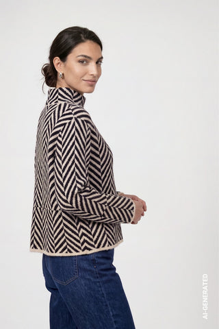 792 dark blue gemustert;2