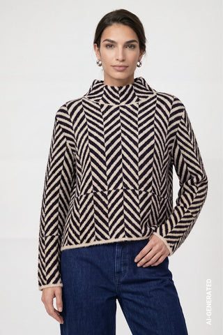792 dark blue gemustert;1