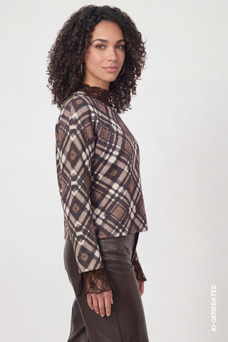 559 chocolate brown gemustert;2