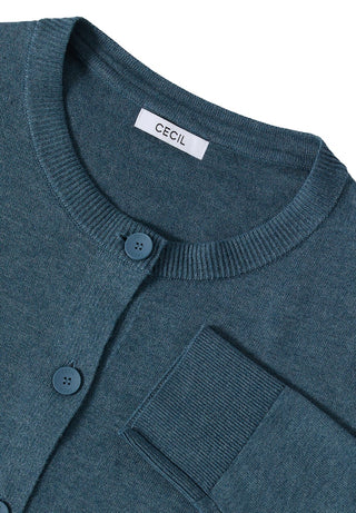 16838 dull teal blue melange;16