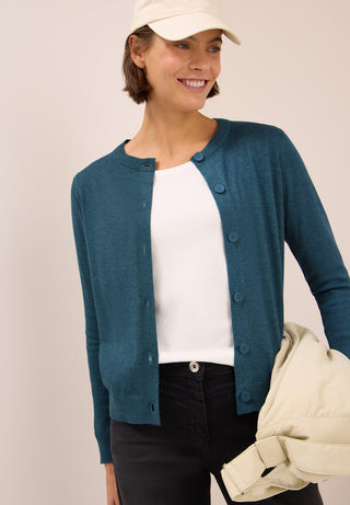 16838 dull teal blue melange;17
