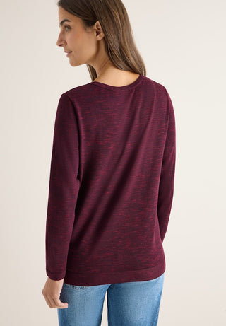 16930 eggplant red heather melange;11