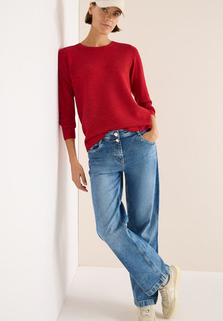 16931 fiery red heather melange;17