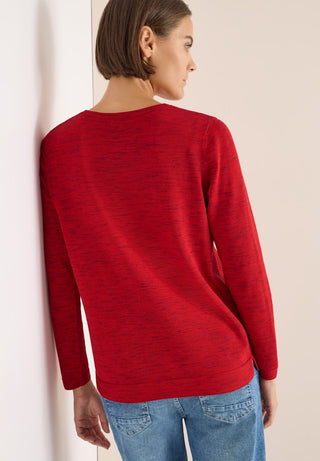 16931 fiery red heather melange;18