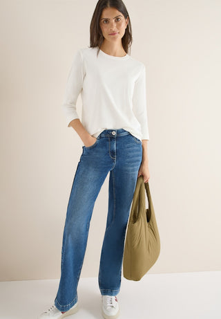 Cecil / Da.Shirt, Polo / NOS Solid Rib T-Shirt