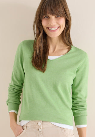 17385 bamboo green melange;35