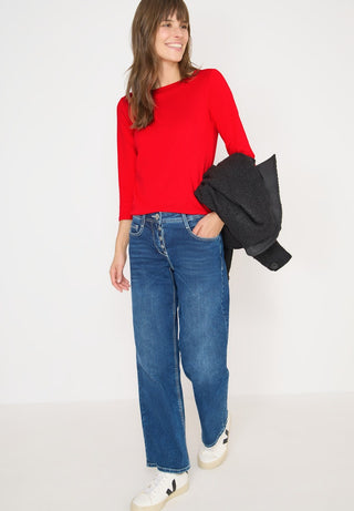 Cecil / Da.Shirt, Polo / NOS Basic Boatneck