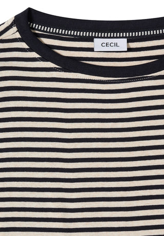 Cecil / Da.Shirt, Polo / TOS Basic Melange Stripe T-Shi