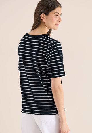 Cecil / Da.Shirt, Polo / NOS Striped Slubyarn Shirt