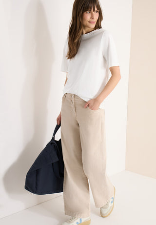 Cecil / Da.Shirt, Polo / NOS Solid Slubyarn Shirt
