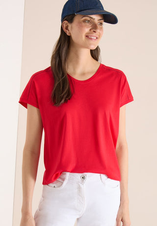 Cecil / Da.Shirt, Polo / NOS Solid Lace Shoulder T-Shir