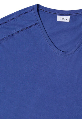 Cecil / Da.Shirt, Polo / NOS Solid Lace Shoulder T-Shir