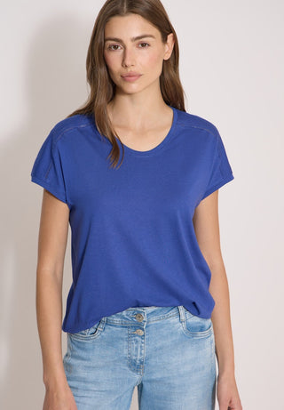 Cecil / Da.Shirt, Polo / NOS Solid Lace Shoulder T-Shir