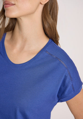 Cecil / Da.Shirt, Polo / NOS Solid Lace Shoulder T-Shir