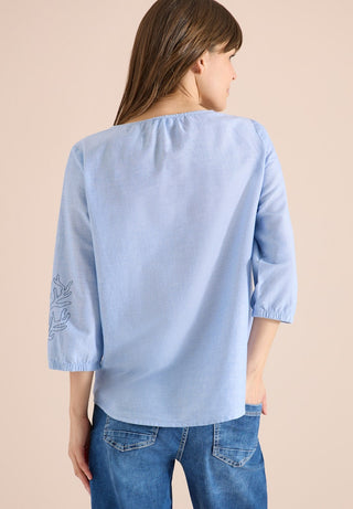 21838 blouse blue;4