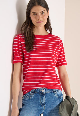 Cecil / Da.Shirt, Polo / NOS Striped Slubyarn Shirt