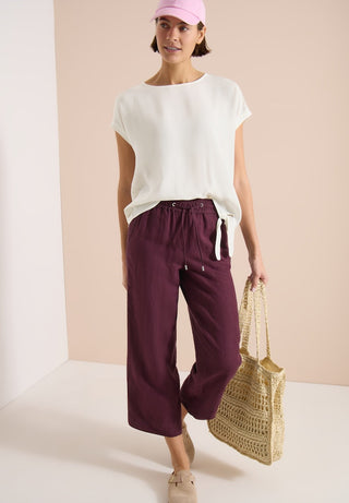 Cecil / Da.Shirt, Polo / Solid Mat Mix Blouse