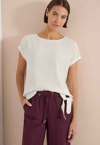 Cecil / Da.Shirt, Polo / Solid Mat Mix Blouse