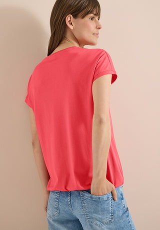 Cecil / Da.Shirt, Polo / NOS Solid Lace Shoulder T-Shir