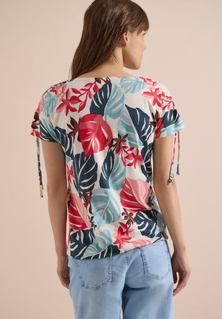 Cecil / Da.Shirt, Polo / Multi AOP Shoulder Gathering S
