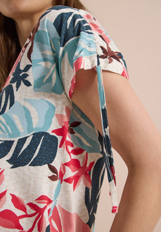 Cecil / Da.Shirt, Polo / Multi AOP Shoulder Gathering S