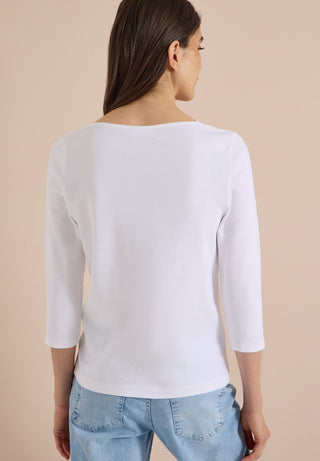 Cecil / Da.Shirt, Polo / NOS Basic Boatneck Shirt