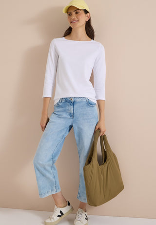 Cecil / Da.Shirt, Polo / NOS Basic Boatneck Shirt