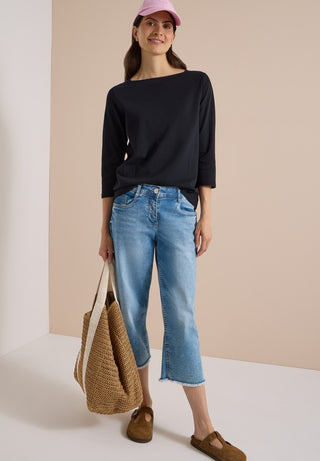Cecil / Da.Shirt, Polo / NOS Basic Boatneck Shirt