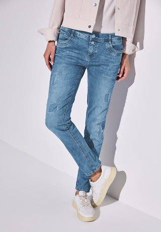 16801 Light Blue Destroy Wash;4