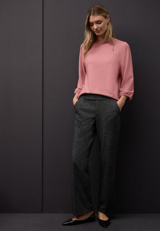 STREET ONE / Da.Sweatshirt / LTD QR uni jacquard shirt