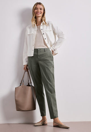 STREET ONE / Da.Casual-Hose / QR Chino peach Twill Co/Ea