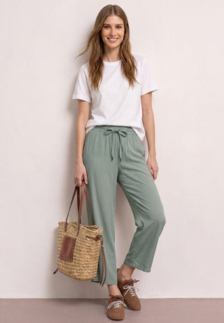 STREET ONE / Da.Casual-Hose / Style QR Emee Solid HW Wide Le