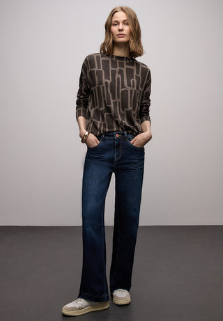 STREET ONE / Da.Sweatshirt / LTD QR dessin turtle neck shir