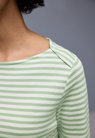 STREET ONE / Da.Shirt, Polo / LTD QR u-boat yds stripe shirt