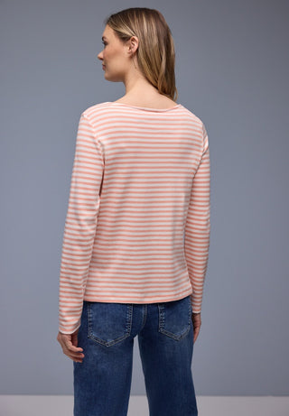 STREET ONE / Da.Shirt, Polo / LTD QR u-boat yds stripe shirt
