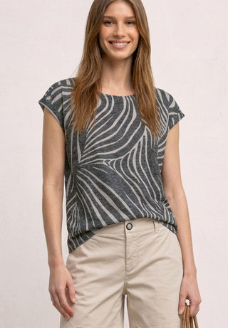 STREET ONE / Da.Shirt, Polo / LTD QR printed burn dessin shi
