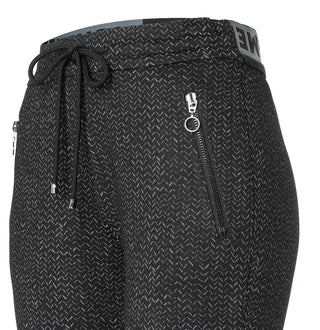966B black fishbone print;30