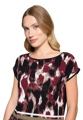 9848 Black/Dark Red;5