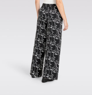 950B abstract face print;10