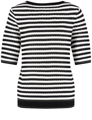 01019 BLACK - WHITE STRIPE;2