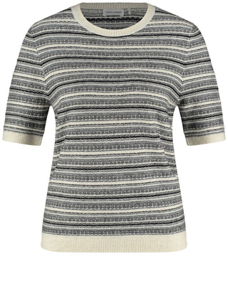 09216 OFFWHITE-BLACK STRIPE;1