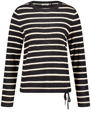01035 BLACK / TAUPE STRIPE;5